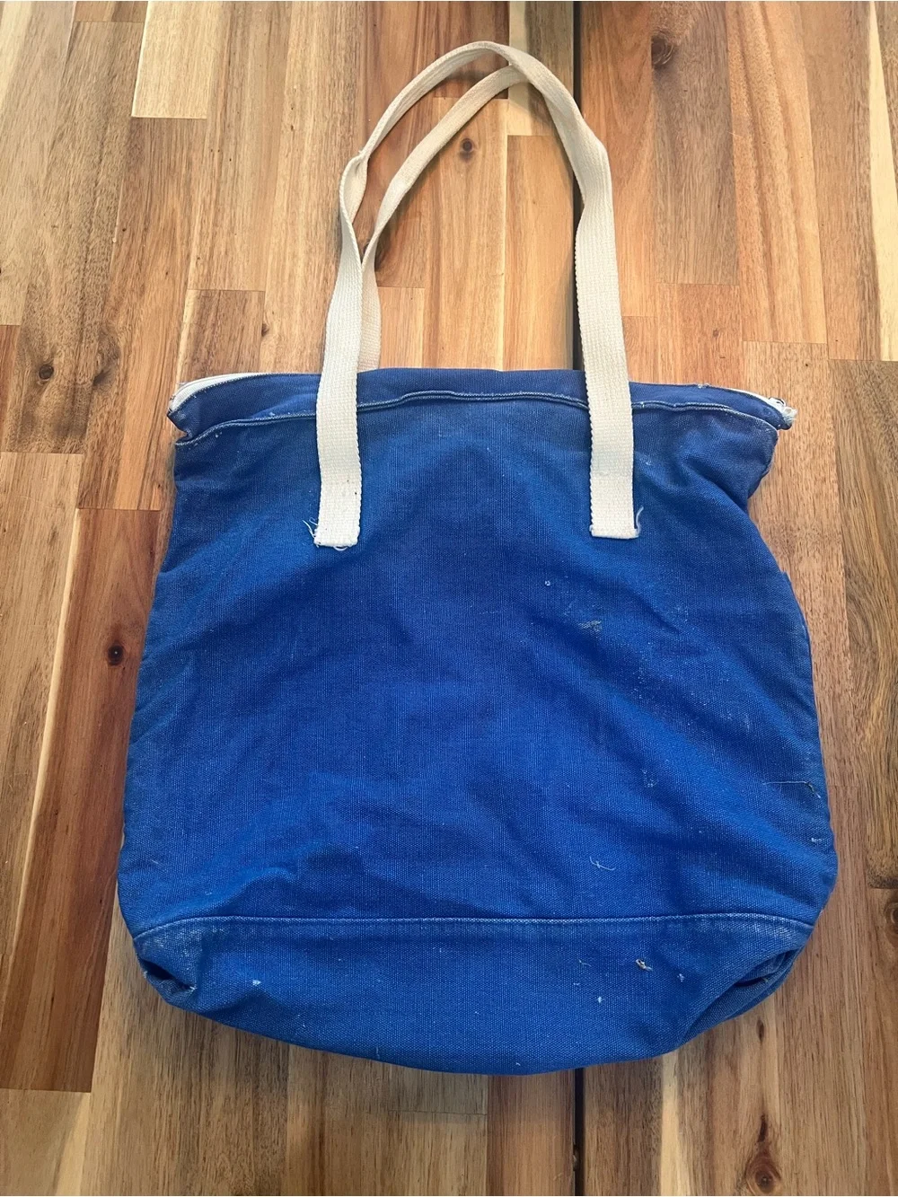 Vintage Gitano Blue canvas Tote Bag 80s 90s